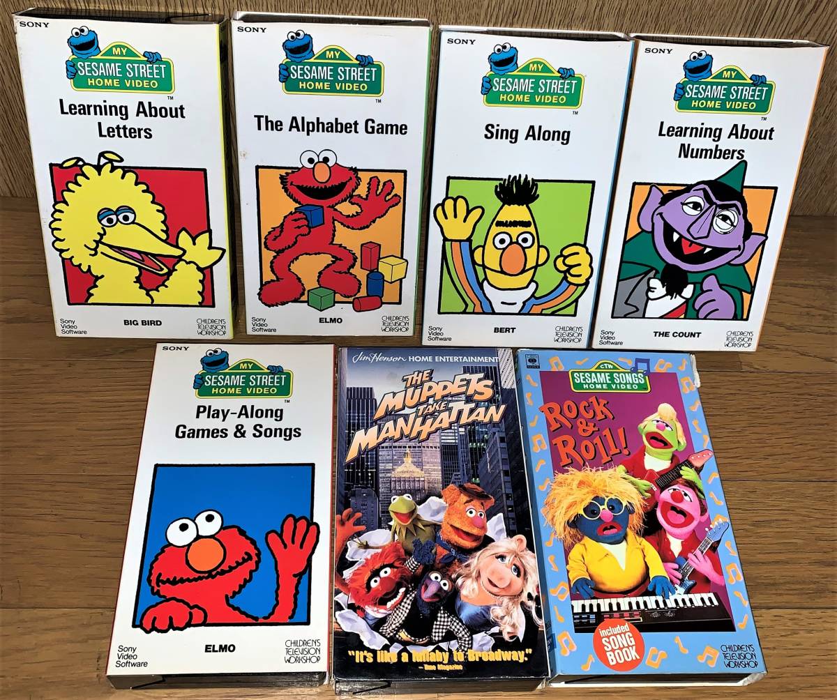 絶版 絶品 みんな大好き セサミストリート Videoまとめて７本 歌いっぱい 幼児 バイリンガル子育て Dwe 海外 売買されたオークション情報 Yahooの商品情報をアーカイブ公開 オークファン Aucfan Com