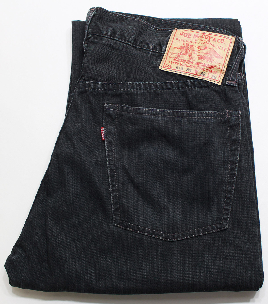 JOE McCOY ジョーマッコイ Lot 818BK ブラックピケパンツ w32 / 旧 