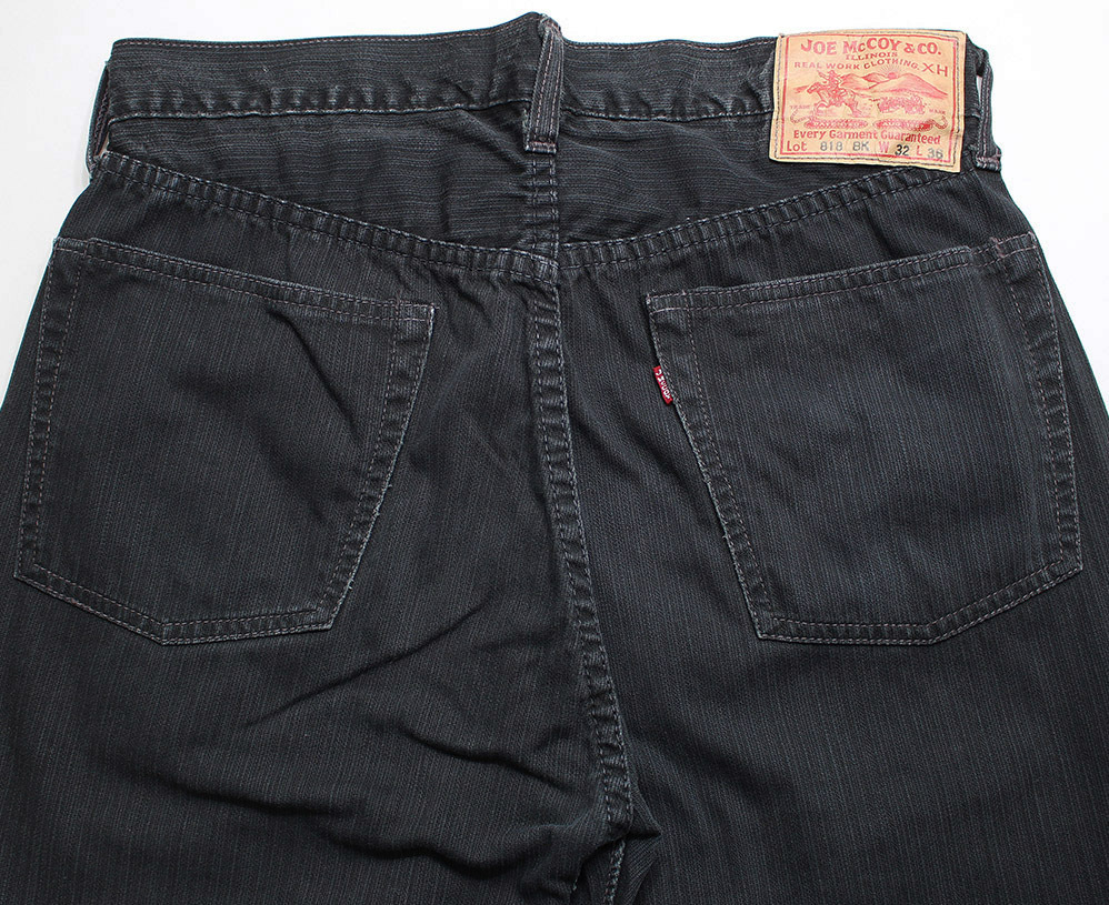 JOE McCOY ジョーマッコイ Lot 818BK ブラックピケパンツ w32 / 旧 