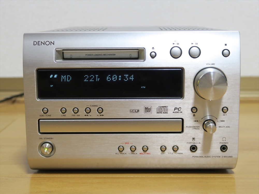 DENON CD MD 公式通販 TUNER ミニコンポ USB-DAC ☆ D-MX33 D-MX33MD