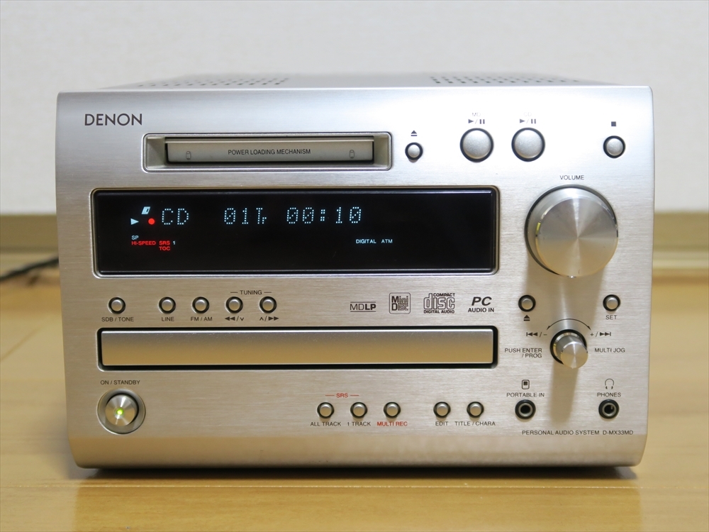 DENON CD MD 公式通販 TUNER ミニコンポ USB-DAC ☆ D-MX33 D-MX33MD