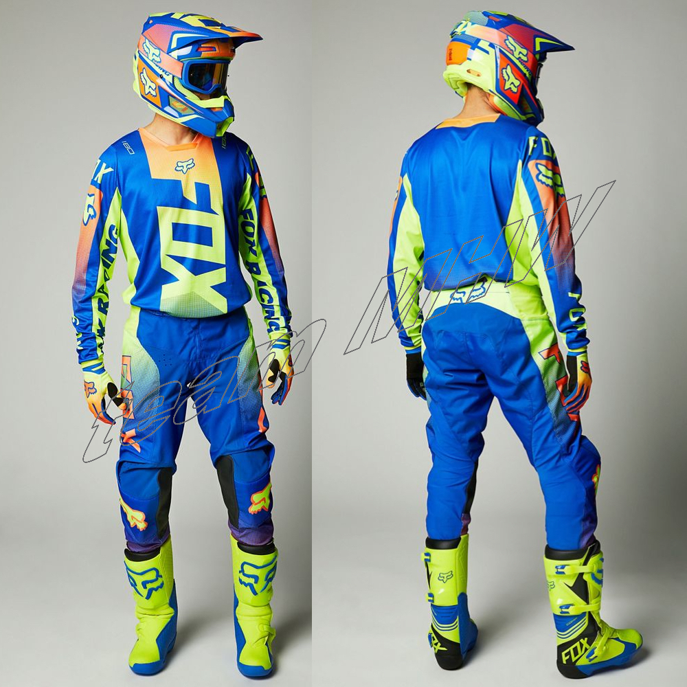 国内在庫！即納】 FOX MX モトクロス パンツ ジャージ OKTIV ブルー 36