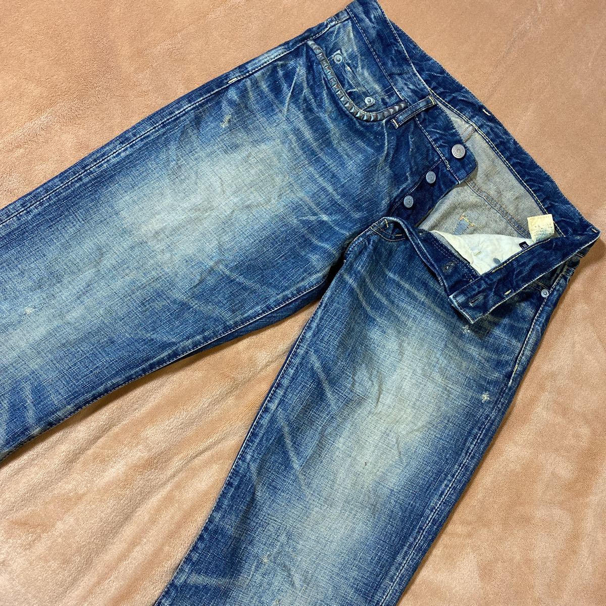ヒステリックグラマー HYSTERIC GLAMOUR 0293AP09 ダメージ加工 デニム 