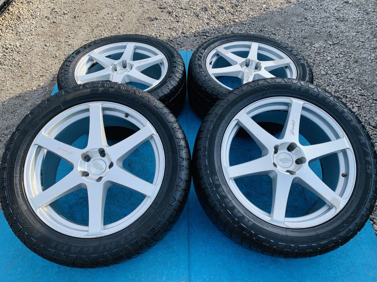 5ZIGEN | ホイール 17インチ タイヤ付き4 5H PCD114.3 +35 8J 中古ホイール