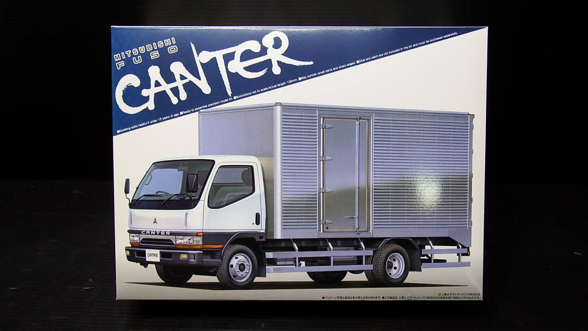 即決 アオシマ 1/32 三菱ふそう キャンター ワイドキャブ 2トン