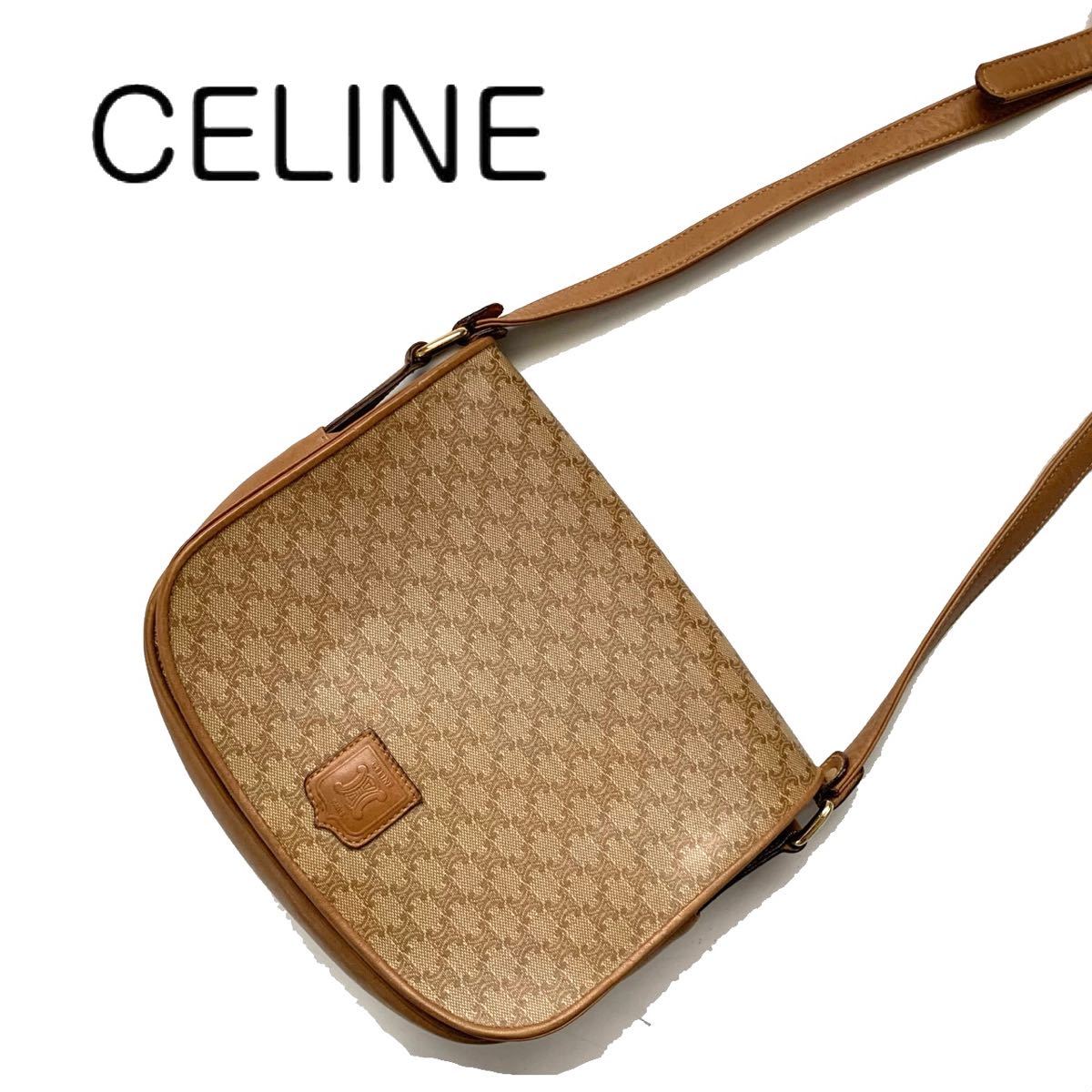 正規品・美品】セリーヌ Cマカダム ショルダーバッグ 斜め掛け CELINE 