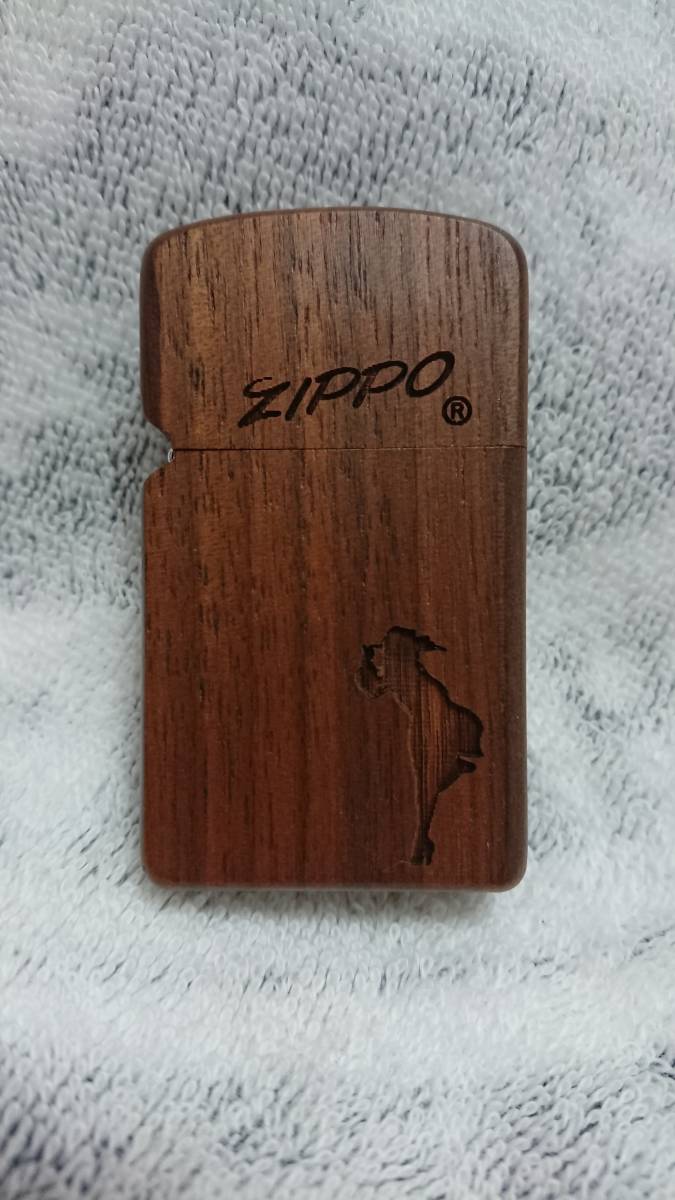 ウインディ柄　木製ジッポ　未使用