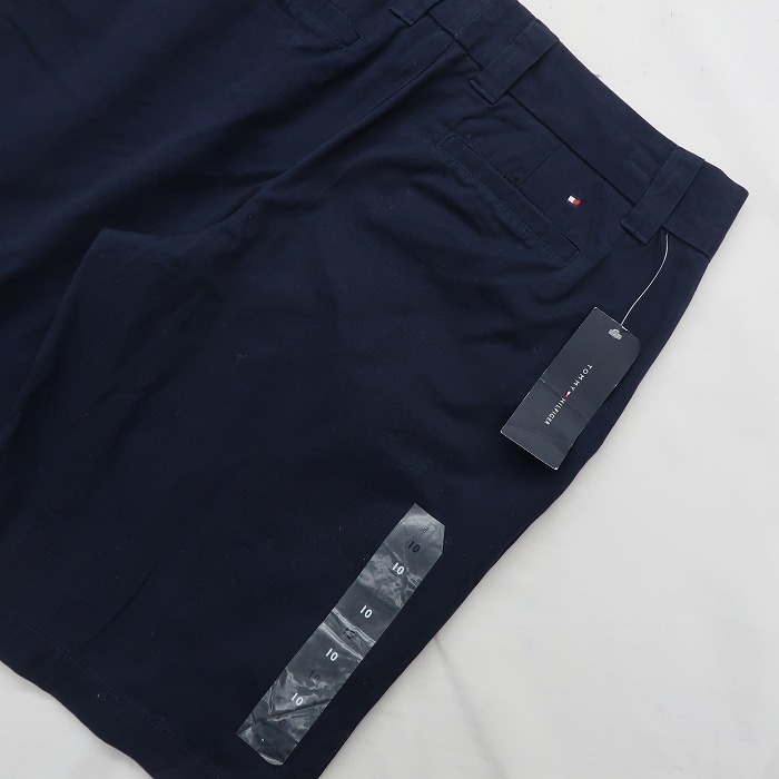 未使用トミー ヒルフィガー サイズ 10 W35程度 チノショーツ ショートパンツ ネイビー Tommy Hilfiger デッドストック 古着 1M0119