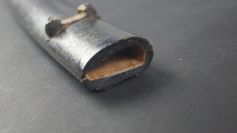 d21 日本刀 拵え 鍔 切羽 はばき 柄 鞘 5種 まとめて 鮫皮 刀装具 外装 時代物 商品詳細｜日本刀の通信販売刀剣 居合刀の柄・鍔・切羽・ハバキの交換｜肥後虎ブログ｜肥後虎-HIGOTORA - 日本刀装具 はせ川鍔（つば）・刀袋の 赤胴大鍔、龍縁頭、龍目貫、打刀拵え一式\u203b鑑定書や金工師銘が無いため