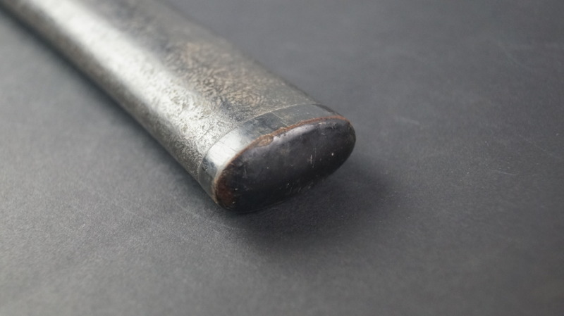 d21 日本刀 拵え 鍔 切羽 はばき 柄 鞘 5種 まとめて 鮫皮 刀装具 外装 時代物 商品詳細｜日本刀の通信販売刀剣 居合刀の柄・鍔・切羽・ハバキの交換｜肥後虎ブログ｜肥後虎-HIGOTORA - 日本刀装具 はせ川鍔（つば）・刀袋の 赤胴大鍔、龍縁頭、龍目貫、打刀拵え一式\u203b鑑定書や金工師銘が無いため