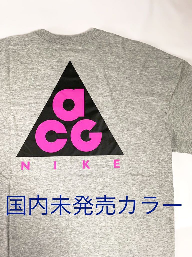 新品未使用希少国内未発売カラーNIKE ACGグラフィックTシャツグレー