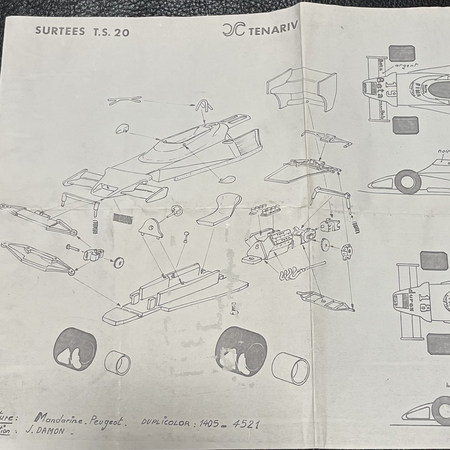 サーティース F-1 最後のマシーン 1/43 キット サーティース・TS20 (Surtees TS20) 1978 ヴィットリオ・ブランビラ / ルネ・アルヌー F1マシンコレクション 1&frasl;43 : 49B Lotus 0