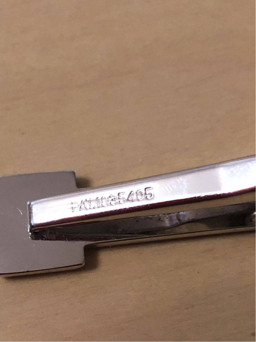 ☆未使用保管品☆ 銀製品 ☆PAT.1035405 ネクタイピン/カフス 3点