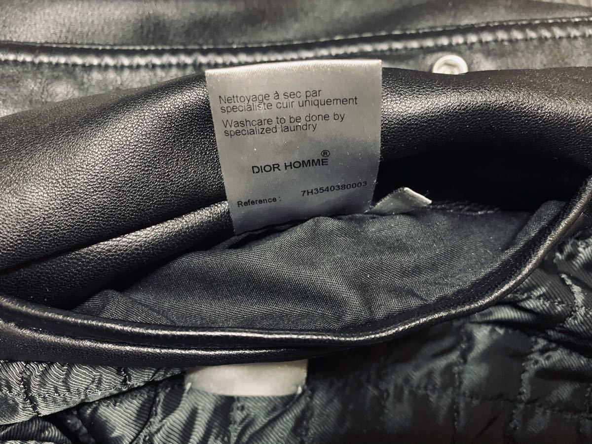 Dior Homme エディ期 07aw Wzip レザージャケット ライダース エディ