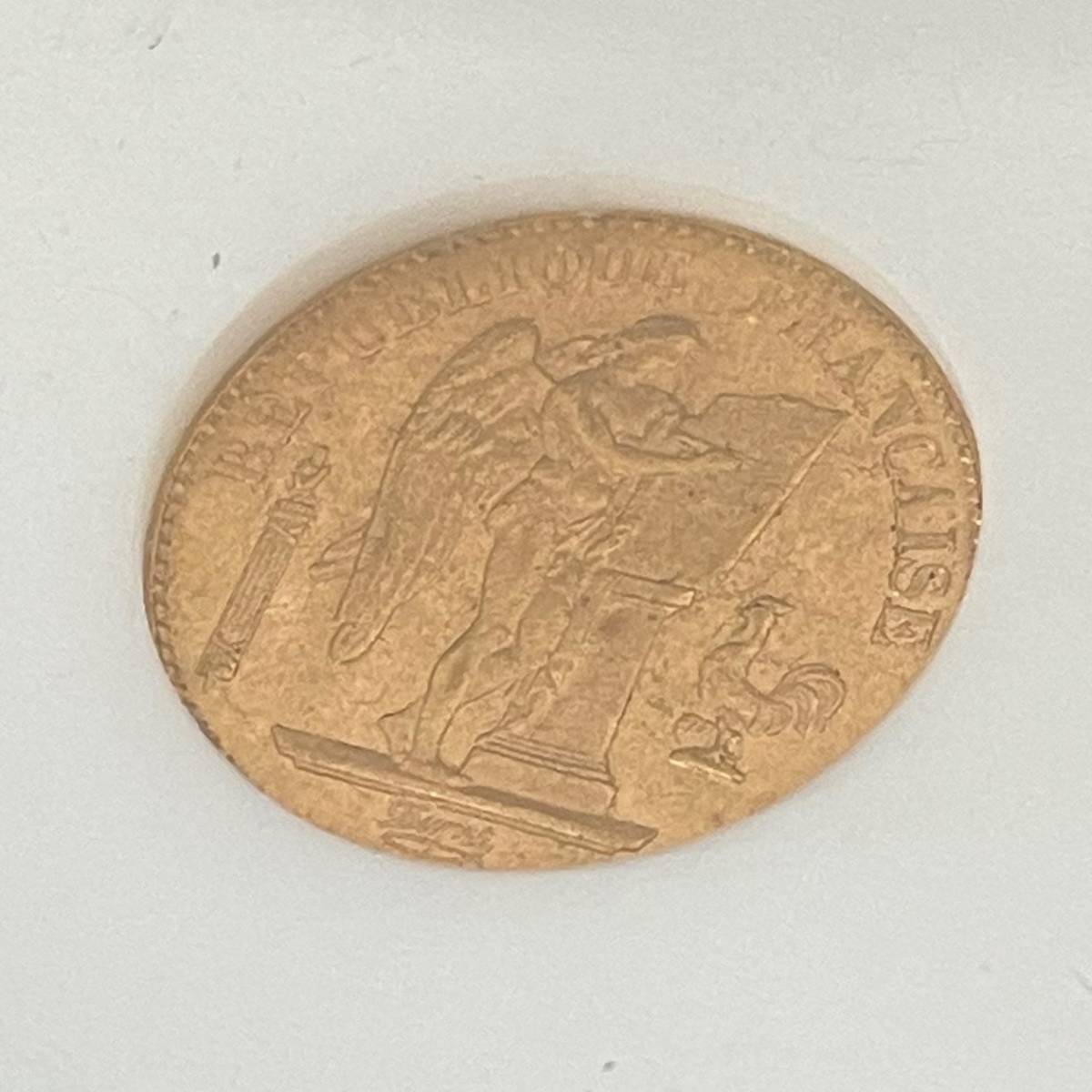 ☆準最高鑑定 1897年A 幸運の天使 フランス パリ NGC MS64 20フラン