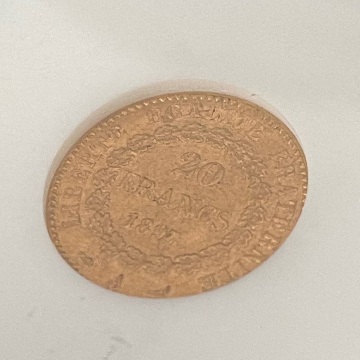 ☆準最高鑑定 1897年A 幸運の天使 フランス パリ NGC MS64 20フラン