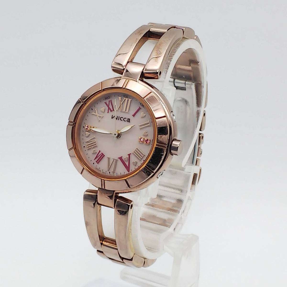 【電波ソーラー】【動作品】シチズン　ウィッカ　CITIZEN　WICCA　剛力彩芽コラボ　H336-R004891　レディース/腕時計/クォーツ/アナログ