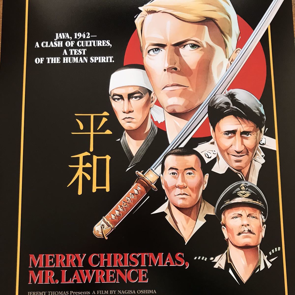 ポスター 戦場のメリークリスマス Merry Christmas Mr Lawrence 海外版 坂本龍一 デヴィッド ボウイ ビートたけし 大島渚 映画 売買されたオークション情報 Yahooの商品情報をアーカイブ公開 オークファン Aucfan Com