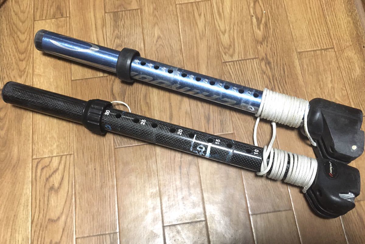 AERON カーボンエクステンション30cm & CHINOOK アルミエクステンション28cm（2本セット Uピンタイプ）_1