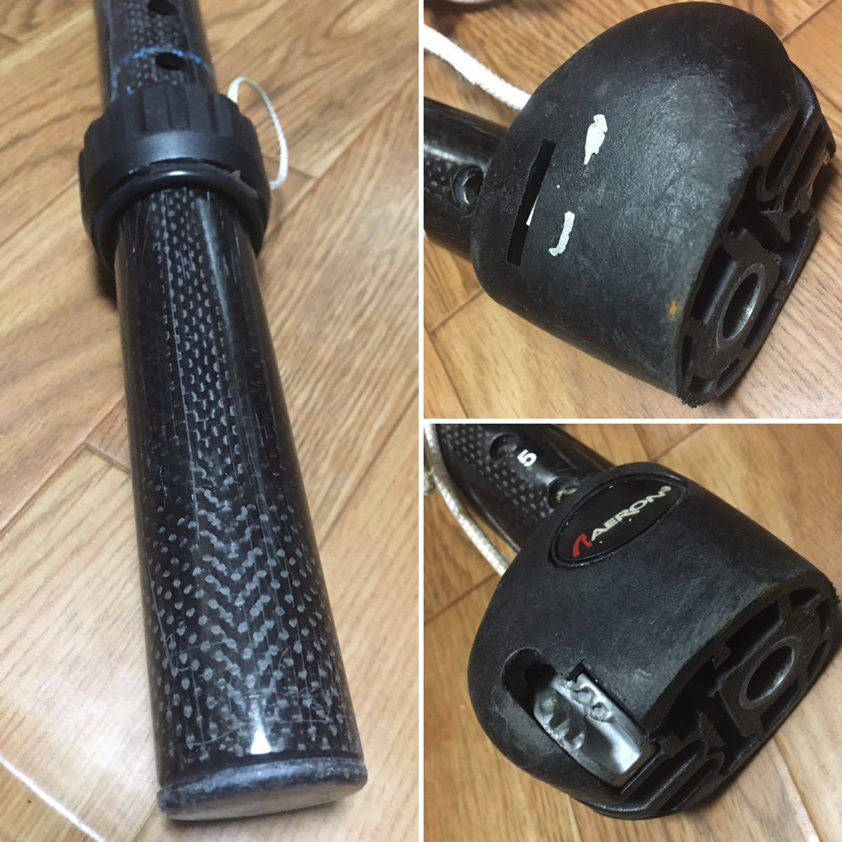 AERON カーボンエクステンション30cm & CHINOOK アルミエクステンション28cm（2本セット Uピンタイプ）_7