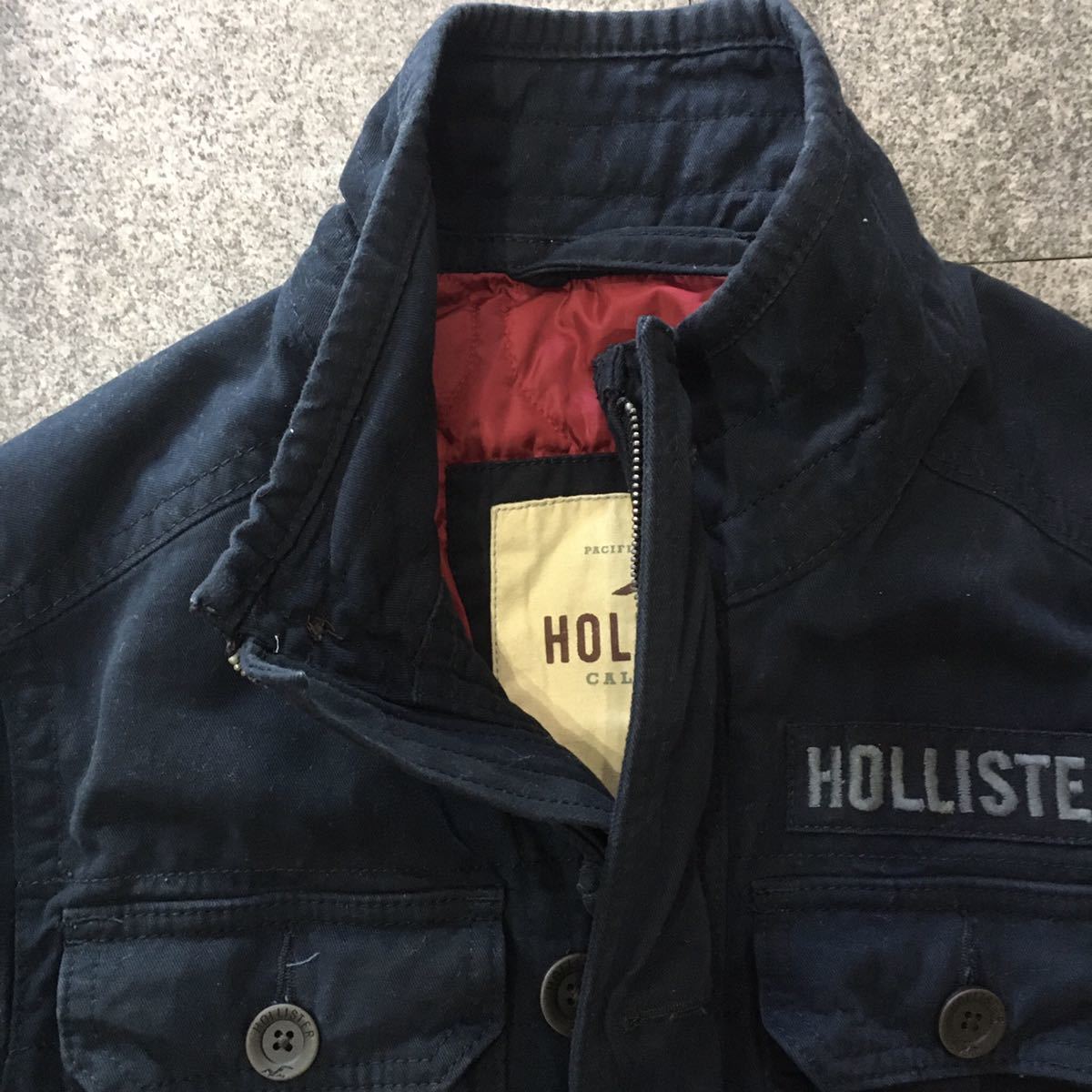 HOLLISTERホリスターメンズのミリタリージャケット(ジャンパー 