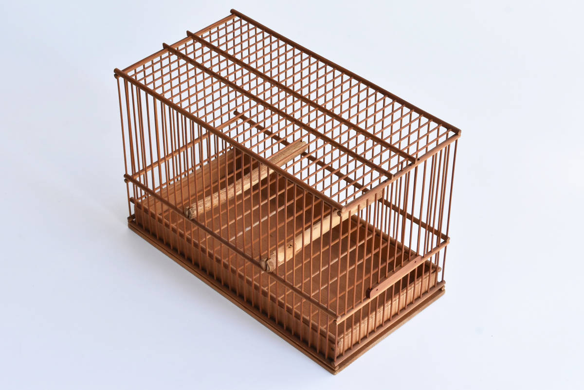 時代鳥籠 】鳥かご 鳥篭メジロ ウグイス 名人籠 竹細工 鳥籠 鳥かご 竹