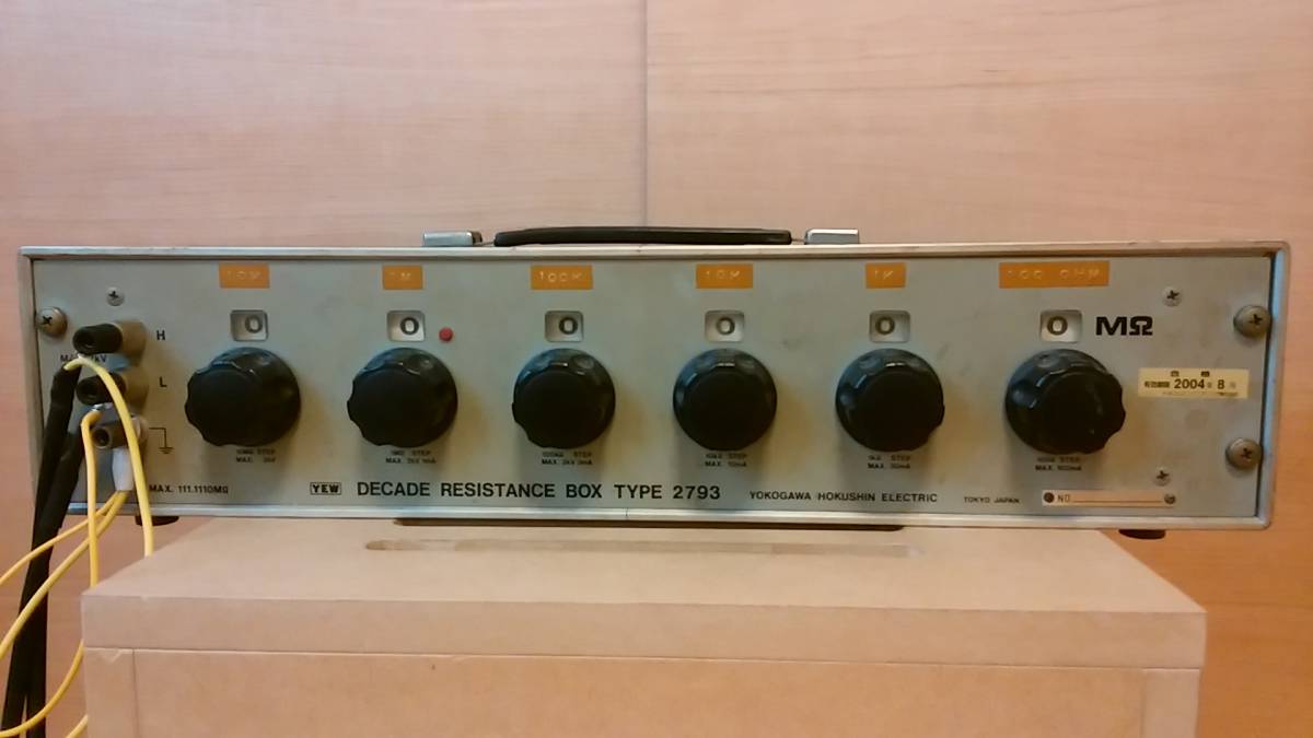 YOKOGAWA 2793-03 DECADERESISTANCEBOX ダイヤル 可変抵抗器 横河電機