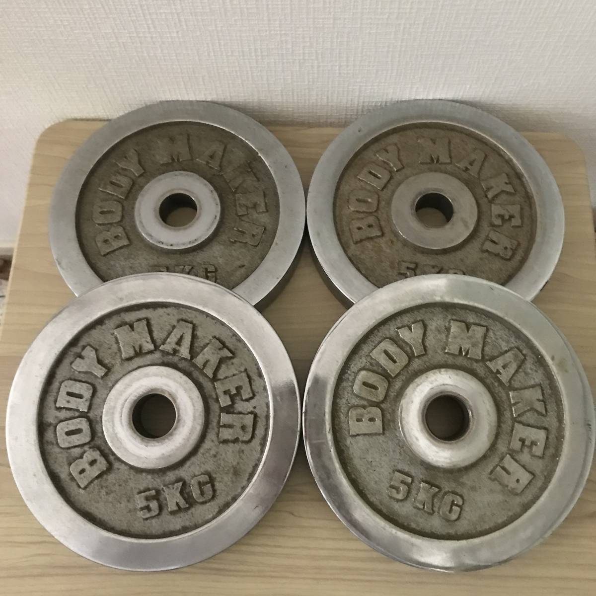BODY MAKER プレート5kg x 4枚 計20kg BODY MAKER ボディメーカー クロム プレート 5kg 4枚セット 計20kg