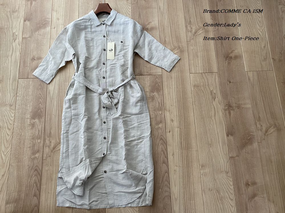 訳有り Comme Ca Ism コムサイズム レディース リネンミックス シャツワンピース 15亜麻色 11号 Lサイズ 15hp73 ワンピース ロング 売買されたオークション情報 Yahooの商品情報をアーカイブ公開 オークファン Aucfan Com