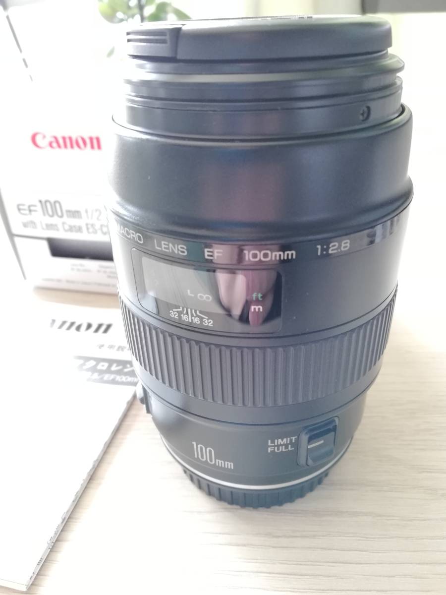 防湿庫保管Canon EF 100mm f/2.8L IS USM マクロレンズ 防湿庫保管品☆キヤノン EF 100mm F2.8 マクロ☆箱付 Canon EF100mm F2