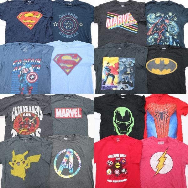 フラッシュ ポケモン マーベル 他 アニメ アメコミtシャツ Set S M 16枚セット まとめ売り Usa古着卸 1円スタート 最落なし Mc7441 イラスト キャラクター 売買されたオークション情報 Yahooの商品情報をアーカイブ公開 オークファン Aucfan Com
