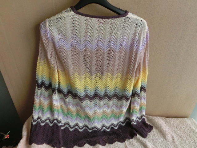ミッソーニ ジグザグ MISSONI マルチカラー ニット M〜L エム