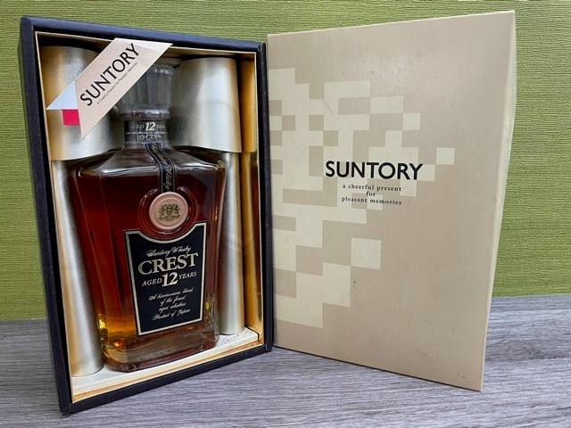 DK 3082】SUNTORY WHISKY CREST AGED 12 YEARS サントリー クレスト 12