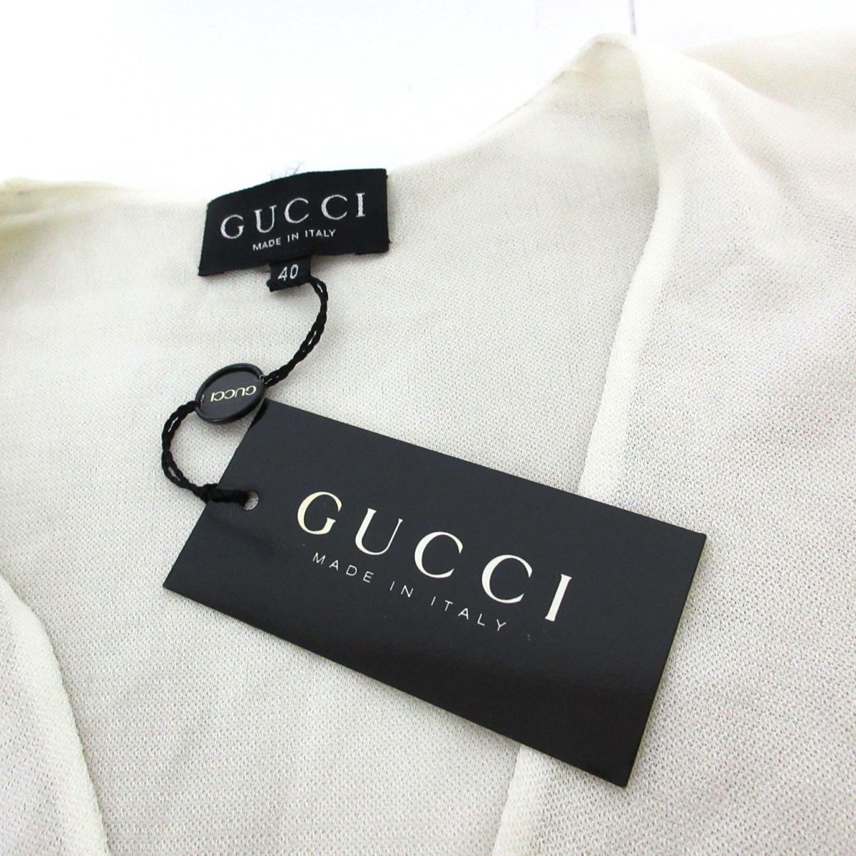1997 トムフォード期 GUCCI グッチ ノースリーブ 深Vネック タイト I 
