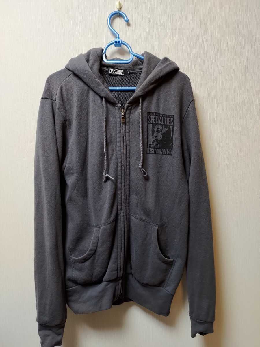 ヒステリックグラマー ヒスガール スカル 切り替え パーカー