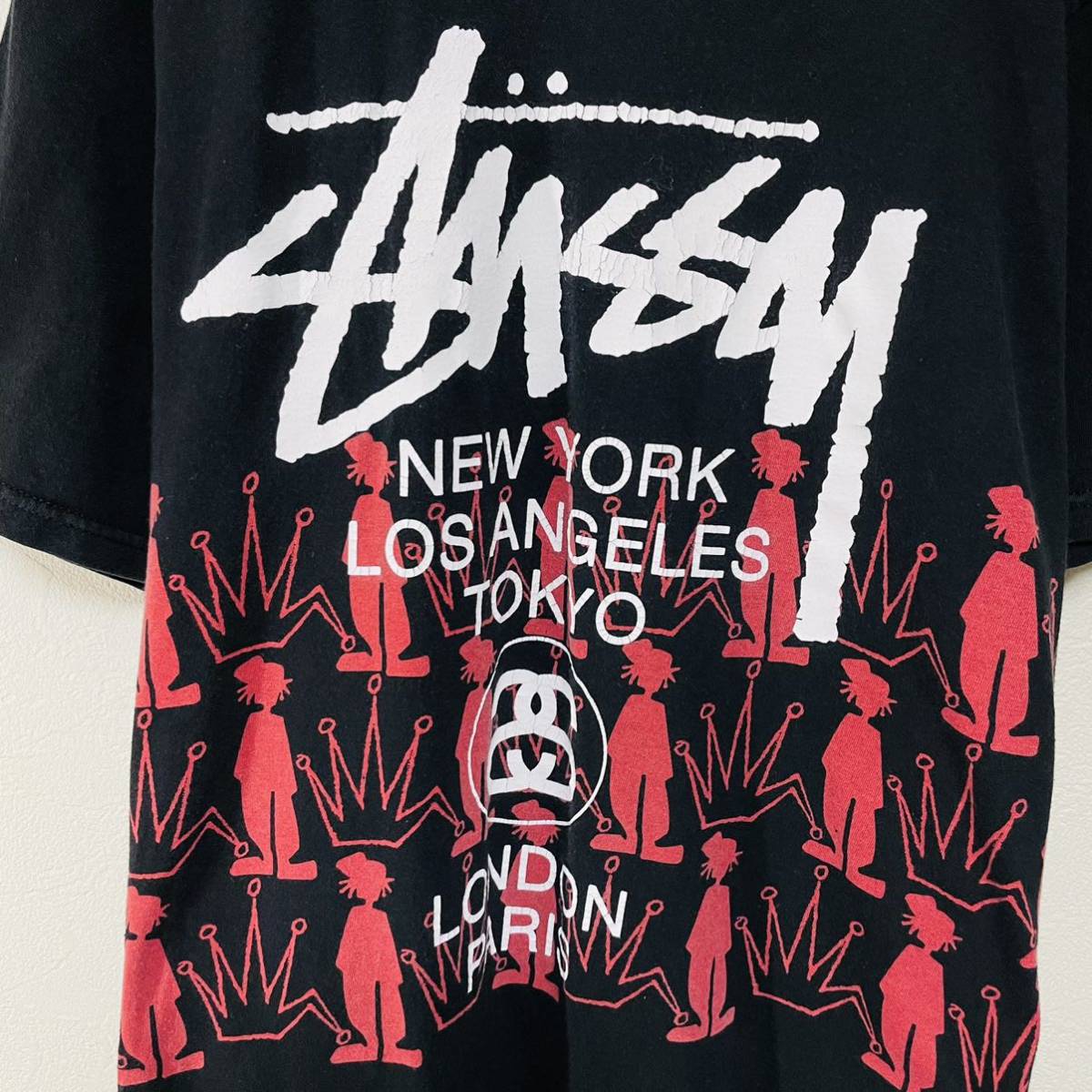 STUSSY ステューシー シャドーマン 両面プリント 入手困難 M パーカー 