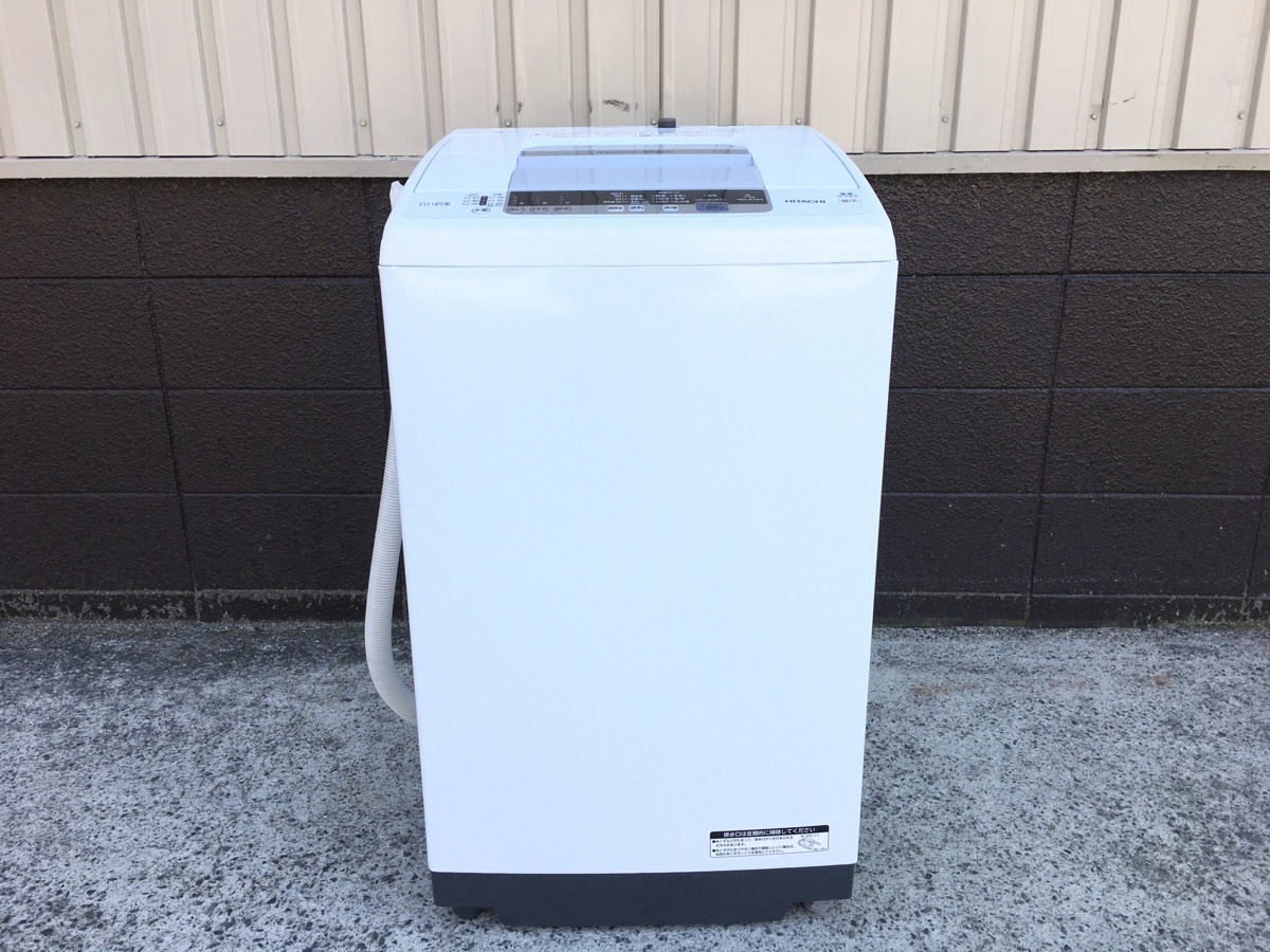 白い約束 日立 全自動洗濯機 HITACHI シャワー浸透洗浄 洗濯7.0㎏ - NW 