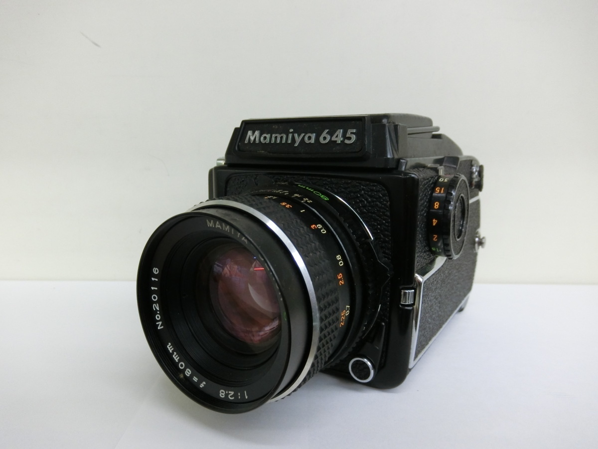 マミヤ MAMIYA M645 1000S 80mmレンズ付き 中古 ジャンク G3-70◎ 80mm