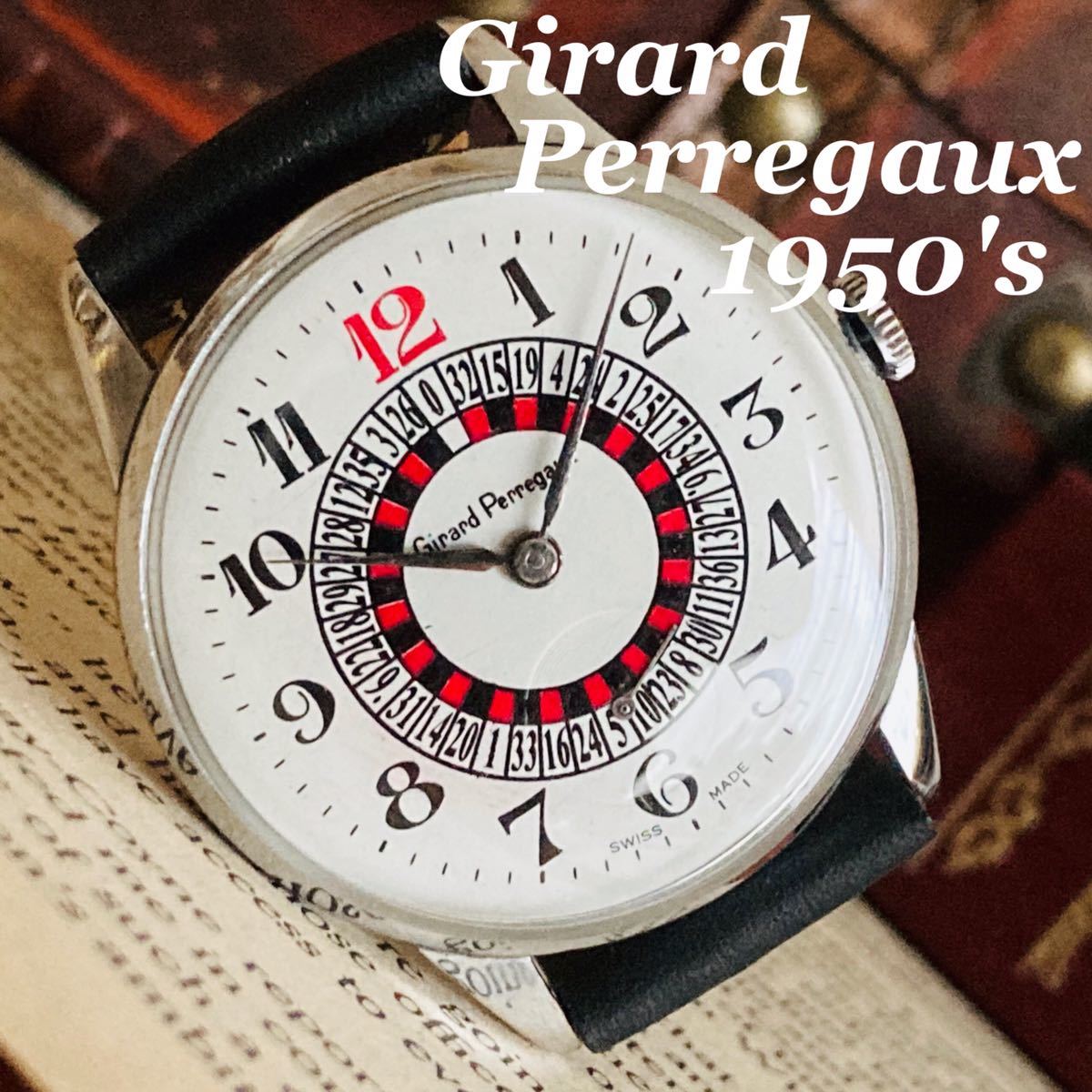 1円スタート】希少□ジラールペルゴ【Girard Perregaux】機械式手巻き 