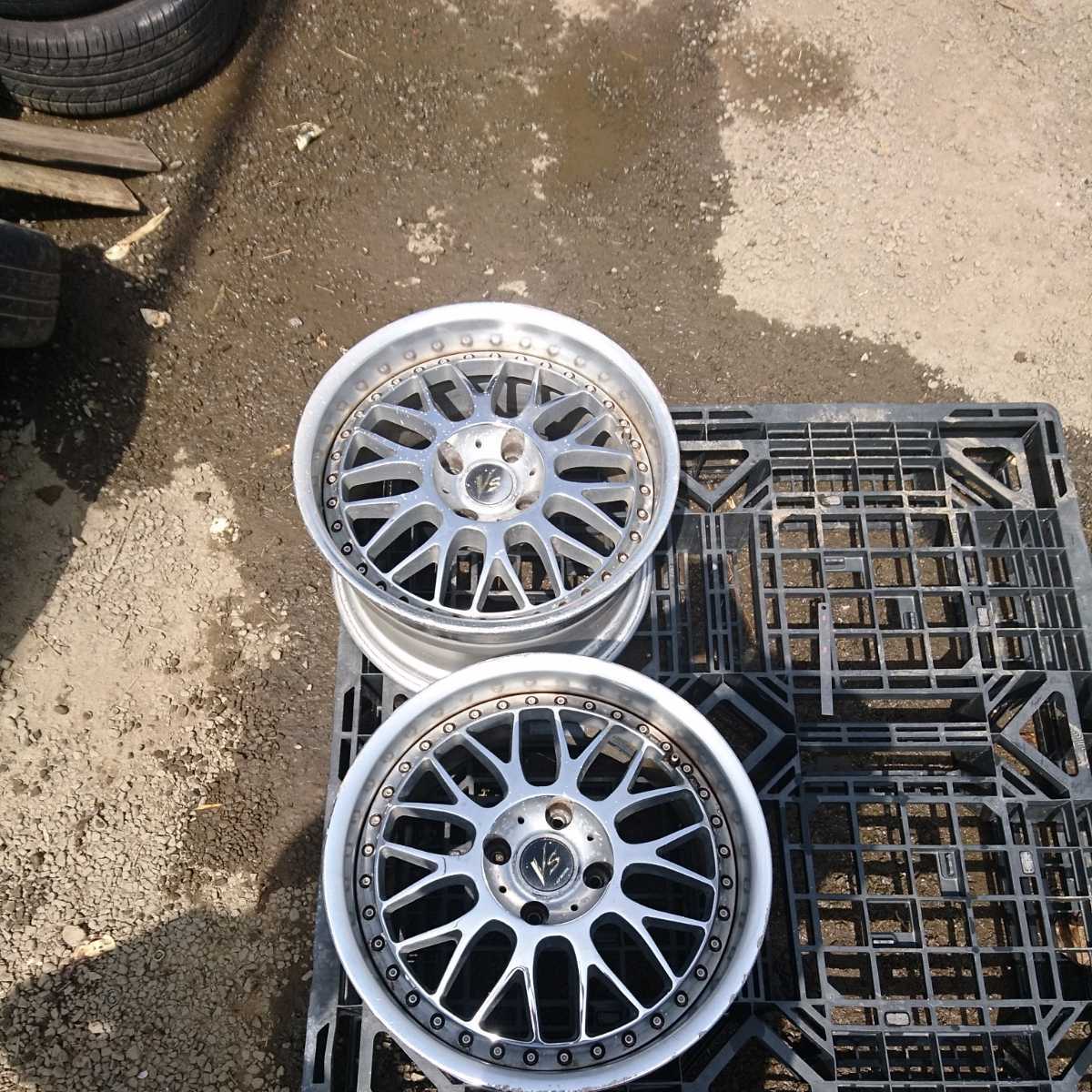 希少！2本 深リム WORK Vs ワーク 17×9.0JJ PCD114.3 