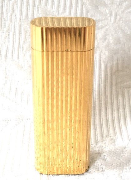カルティエ Cartier ガスライター ゴールド ライター ヘリンボーン柄