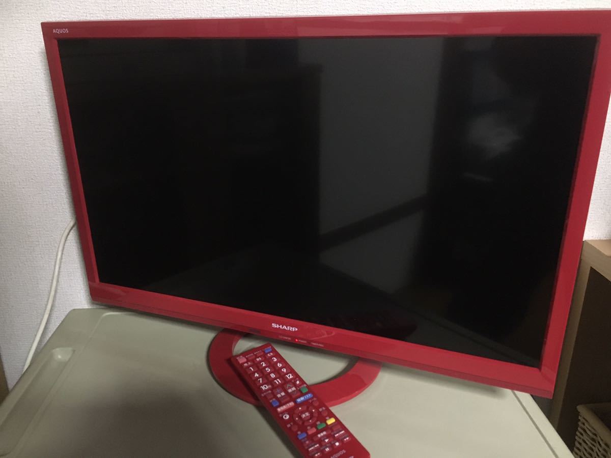 ○SHARP / 24V型 ハイビジョン液晶テレビ LC-24K30-R○2016年製 液晶テレビ