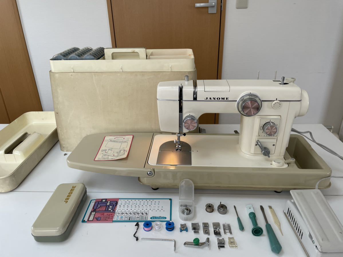 JANOME/ジャノメ 802型 ミシン トピアエース 足踏/カム付き 5361