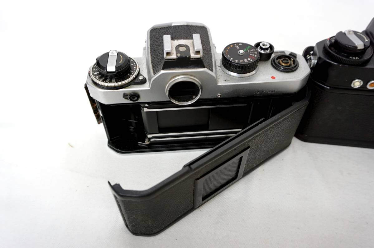 K299 Nikomat EL フィルムカメラ ジャンク まとめ Nikon/ニコン】③/フィルム一眼3台まとめ売り/Nikomat EL/W7528140他