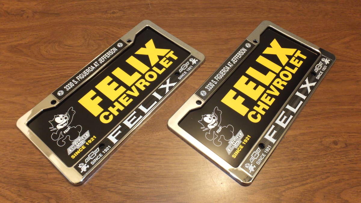 FELIX】フィリックスシボレーライセンスフレームナンバーフレーム高速 