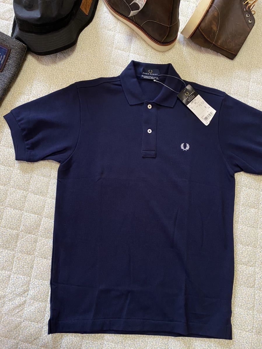 日本製 定価10 450円 フレッドペリー Fred Perry ロゴ刺繍 おしゃれ 定番 鹿の子素材 半袖ポロシャツ Sizem ネイビー 正規販売 ポロシャツ 売買されたオークション情報 Yahooの商品情報をアーカイブ公開 オークファン Aucfan Com