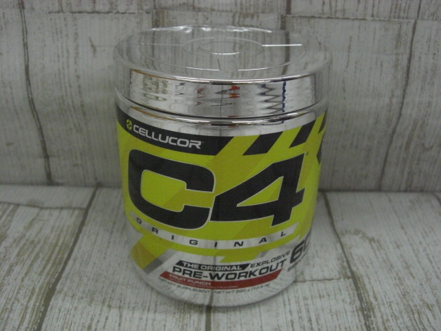 Hy1457-223♪【60】 未開封 CELLUCOR C4 オリジナルプレワークアウトパウダー フルーツポンチ 390g セルコア