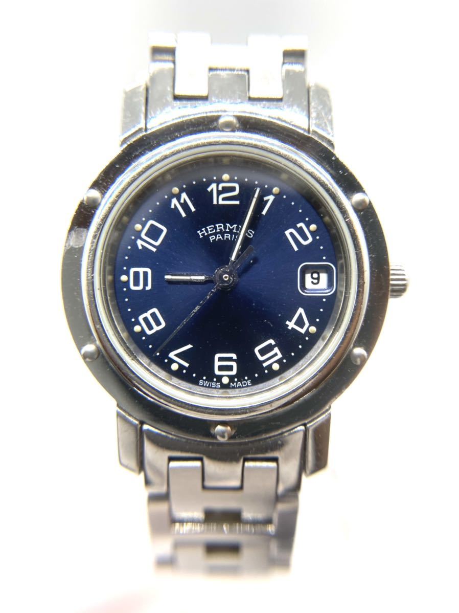 人気，100%新品HERMES クリッパー CL4.210 ヴィンテージ レディース 腕時計 デイト クォーツ ウォッチ(クリッパー)｜売買されたオークション情報、yahooの商品情報をアーカイブ公開 - オークファン クリッパー