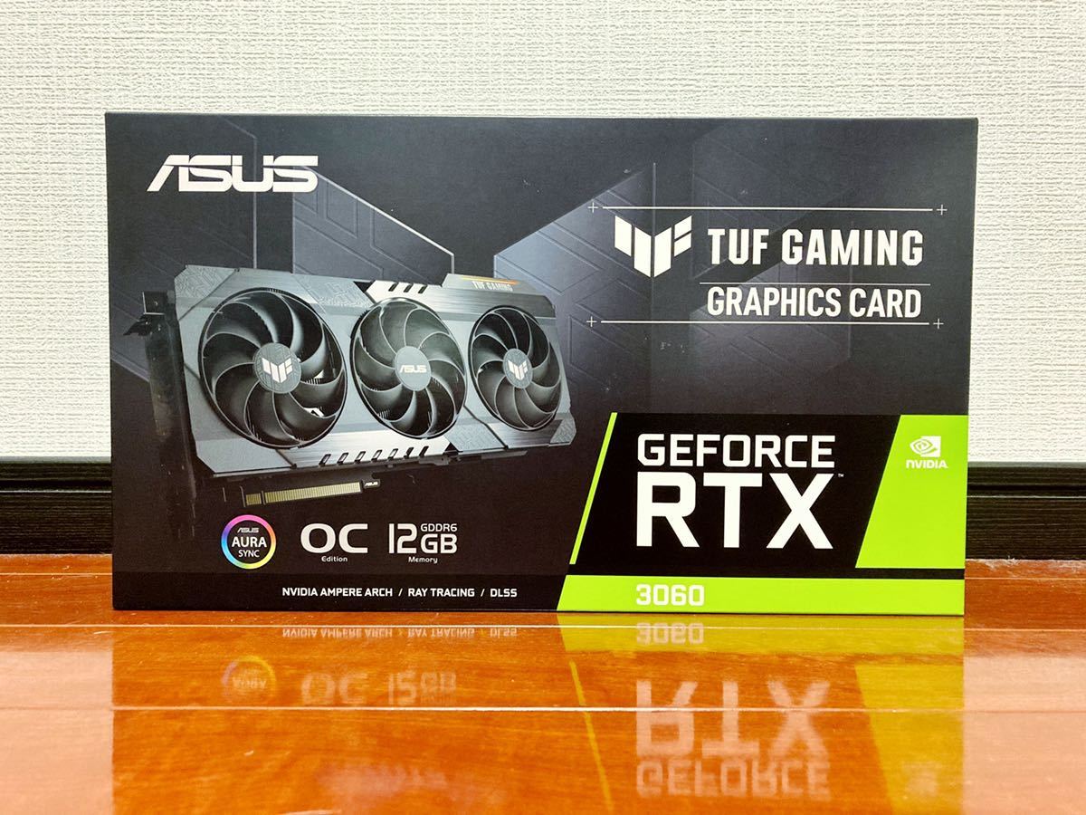 新品未開封 保証あり NVIDIA GeForce ASUS TUF RTX3060 O12G GAMING 国内正規品 192-bit GDDR6 PCI Express対応 ビデオカード