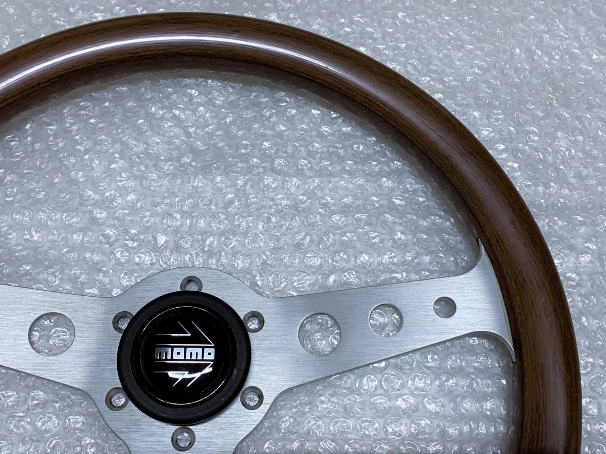 MOMO INDY ウッドステアリング 旧車 当時物 35パイ MOMO INDY ウッド